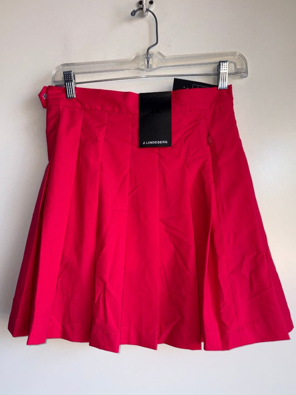 NWT J.Lindeberg Adina Skirt Size Small Pleated Red - Picture 6 of 14